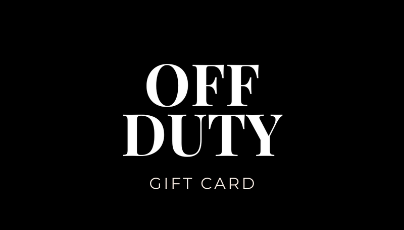 OFF DUTY CLOTHING GIFT CARD